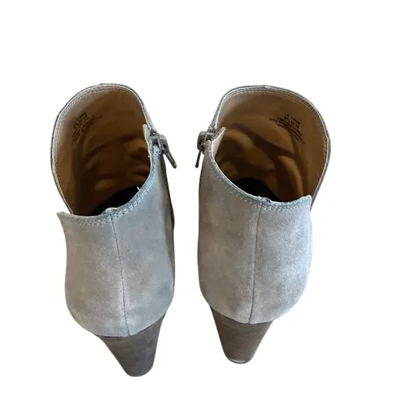 Lucky Brand Taupe Suede Ankle Boots - Picture 3 of 5